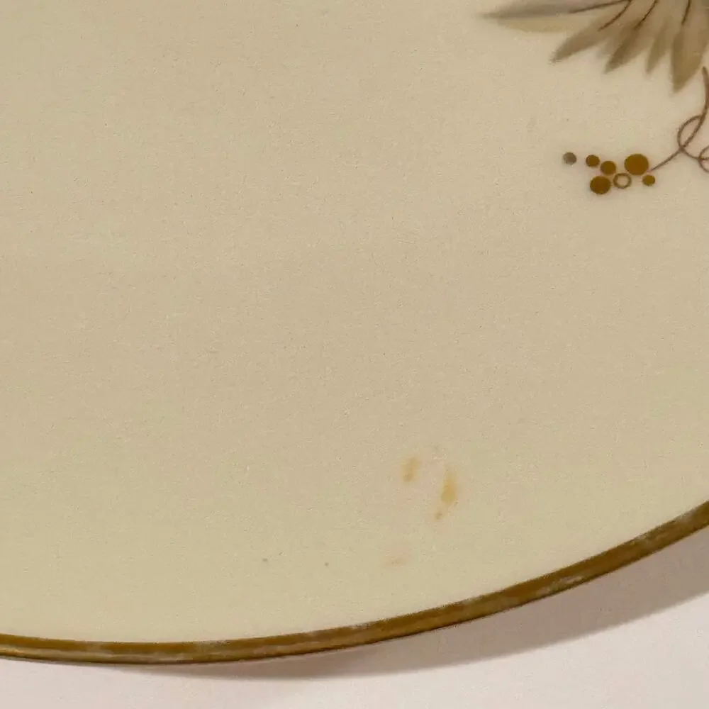 Noritake Ivory China Fantasia 7532 Plate & Cup Set Gold Trim Elegant Dinnerware - Picture 8 of 9